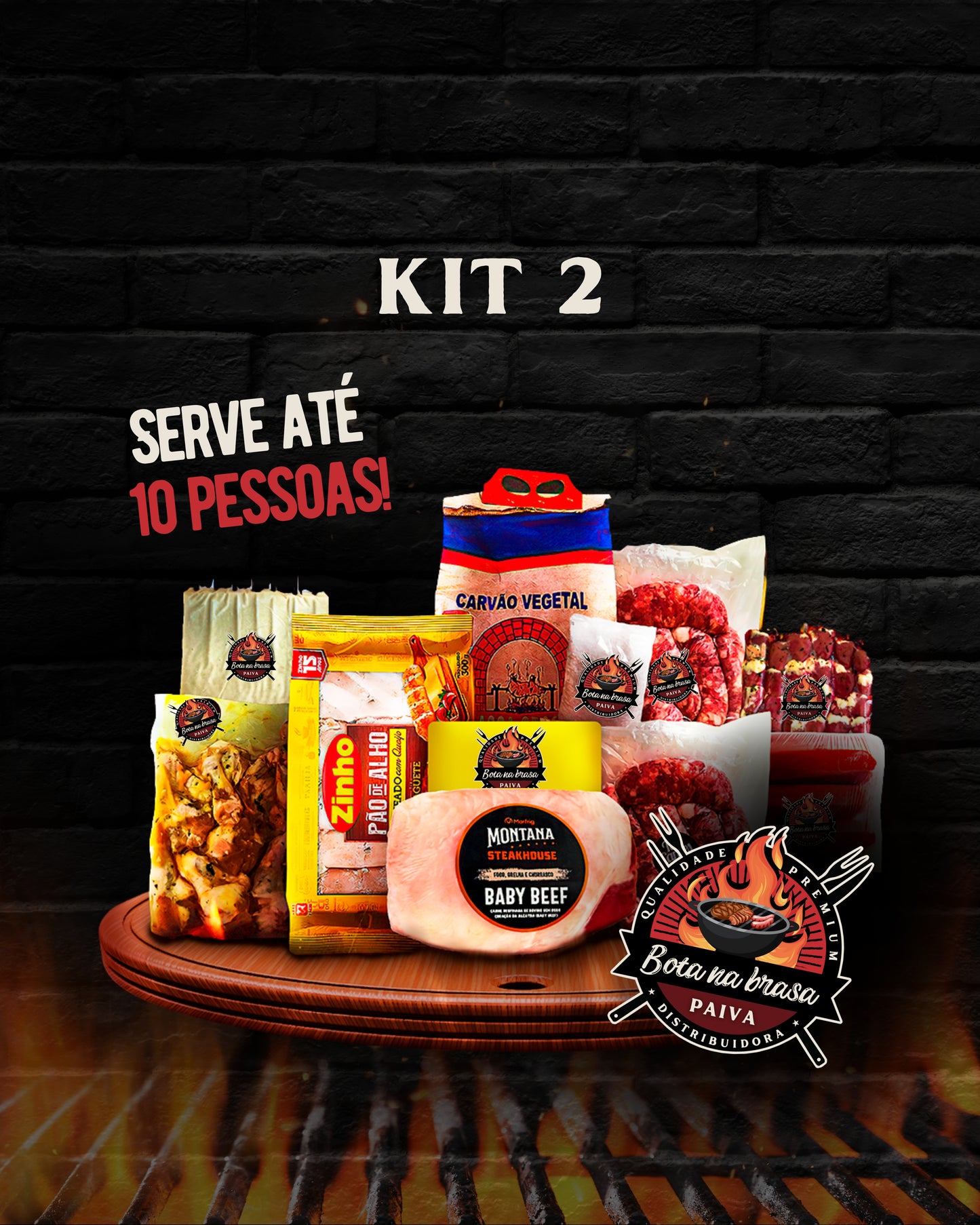 Kit 2 - Serve até 10 pessoas